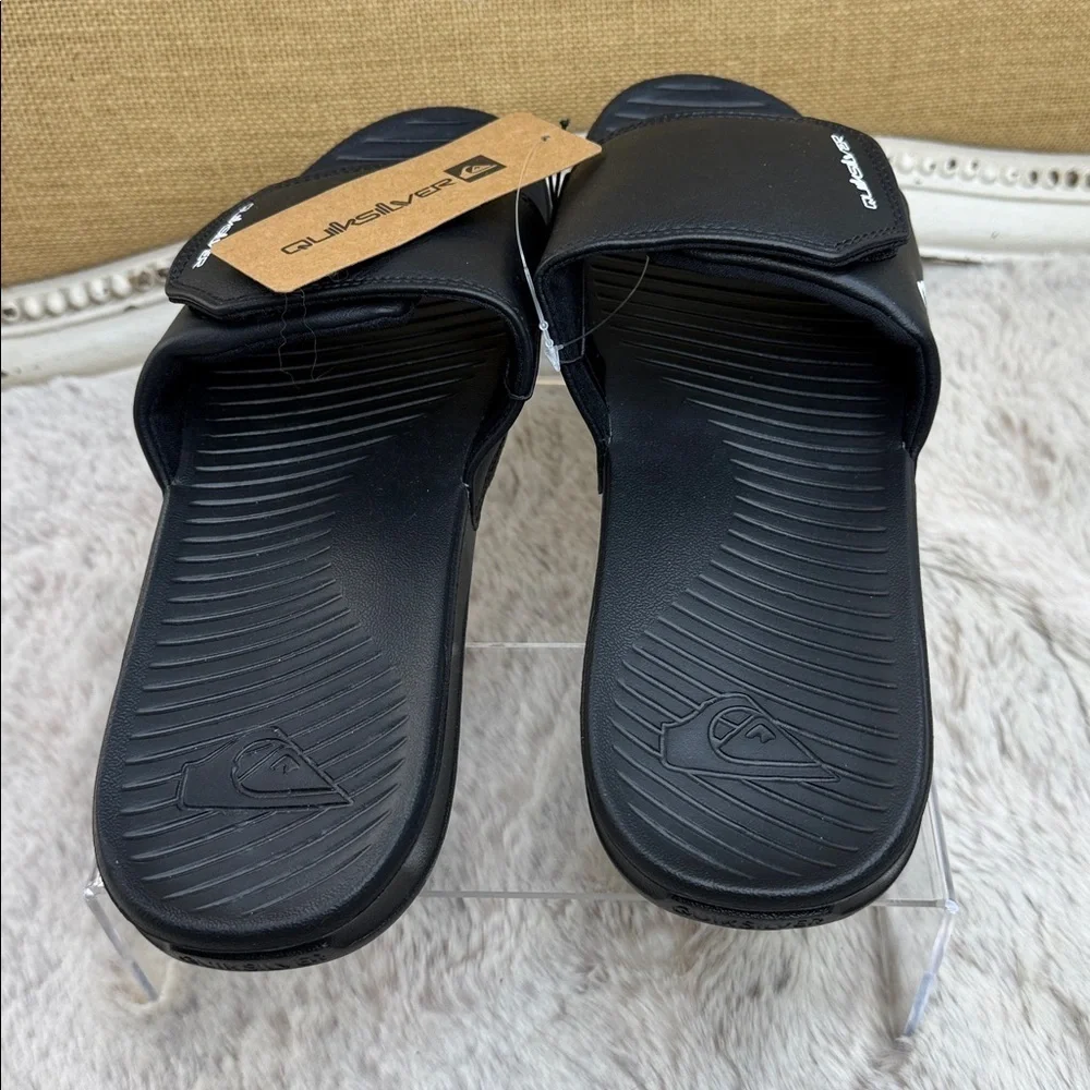 Quiksilver |  Black Coast Adjust Sandal, Size 9 NWT